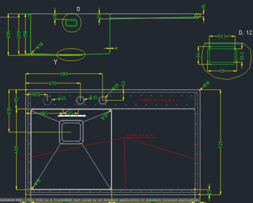 SinkSolution A LINE PLUS 860x520 1x rustfri stål køkkenvask